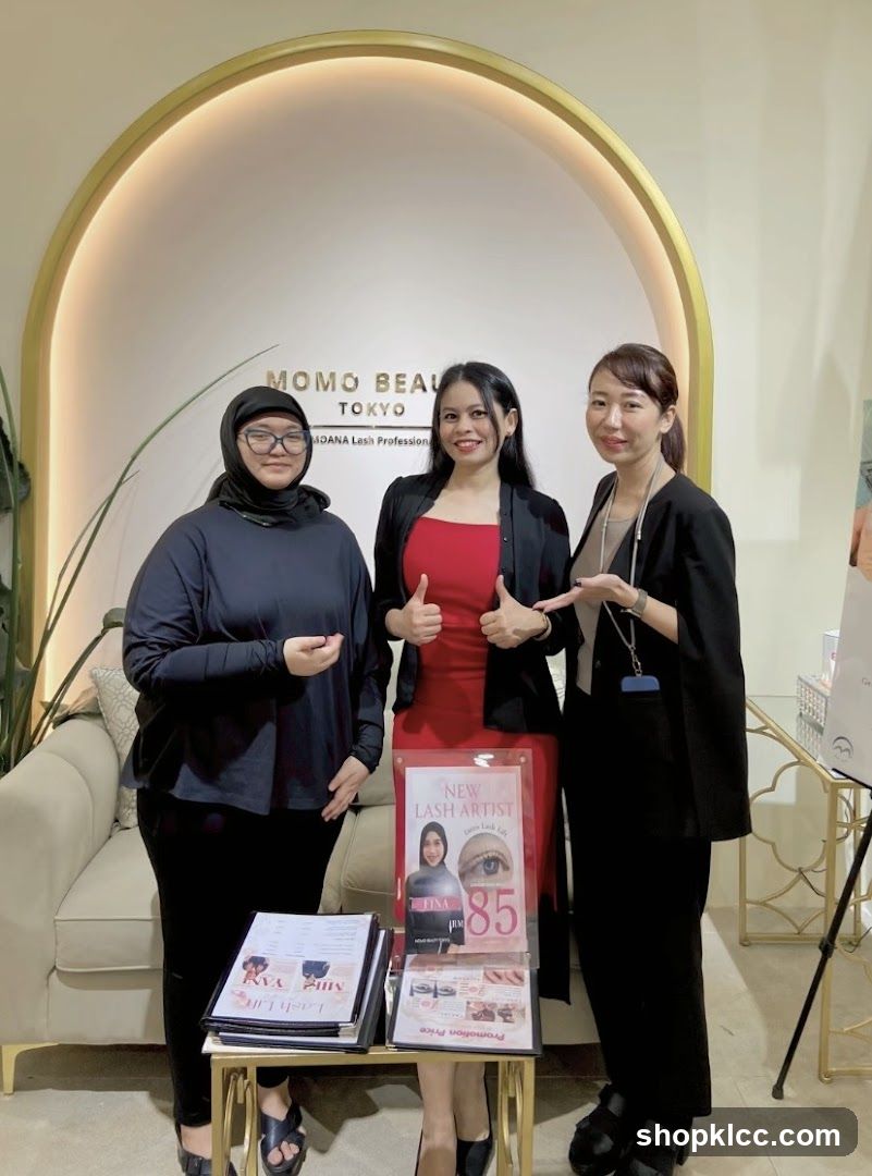 Beauty Professionals with Promotional Materials