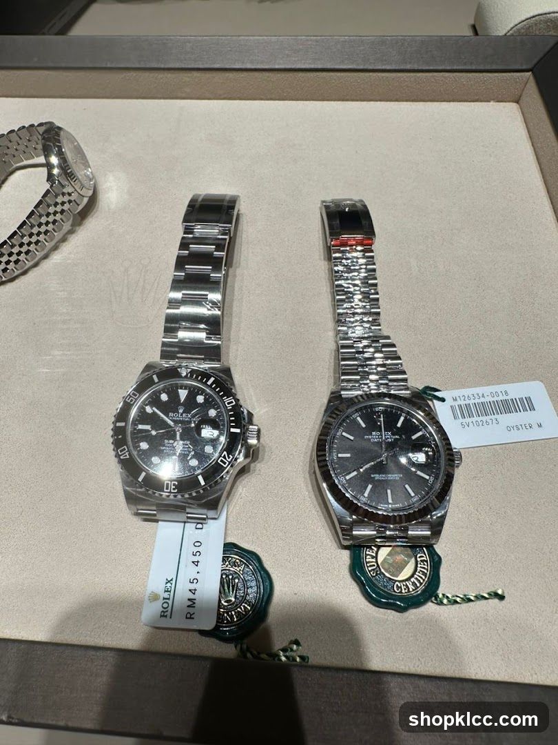 Rolex Watches Display