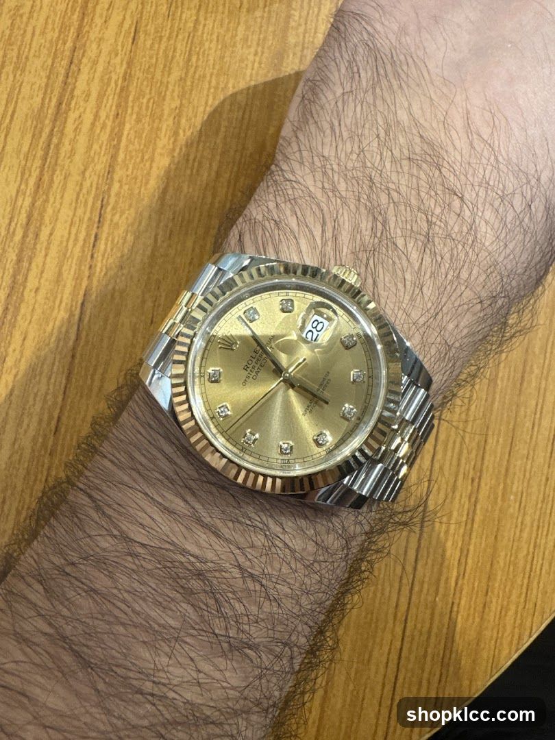 Rolex Datejust on wrist