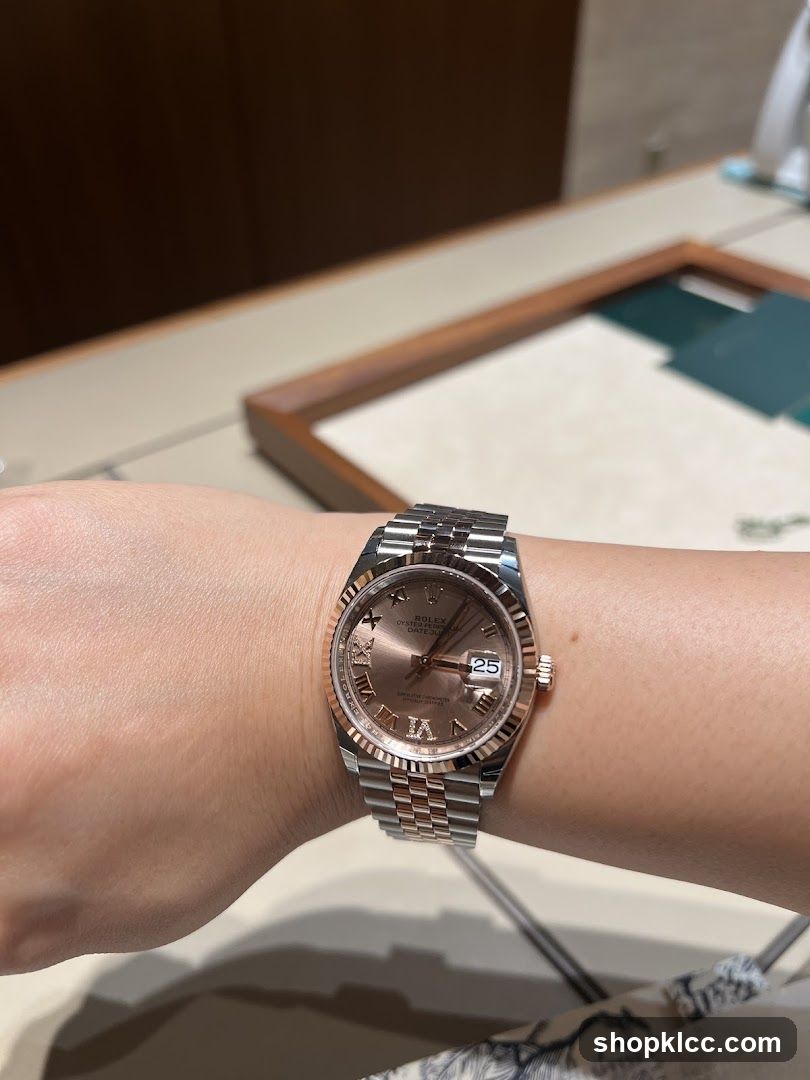 Rolex Datejust Watch on Wrist