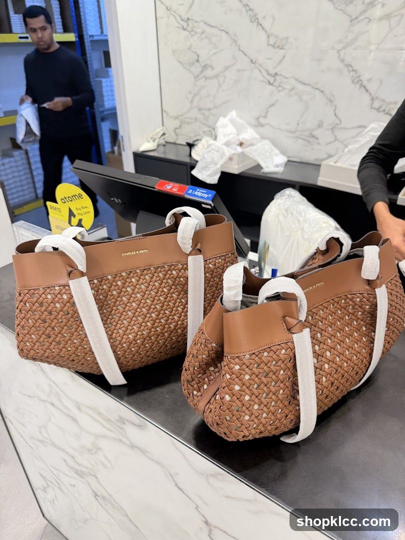 Woven Handbags on Display