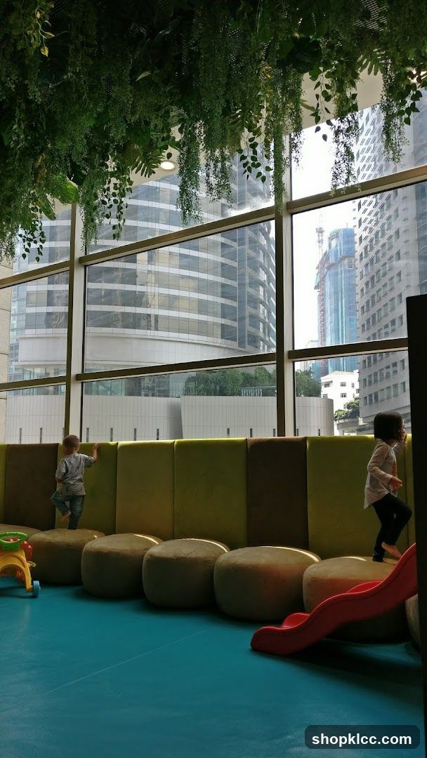 Children playing in a modern indoor play area