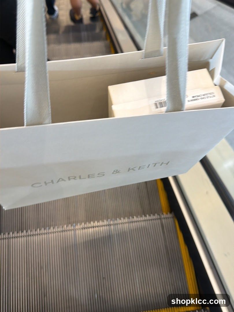 Shopping Bag on Escalator