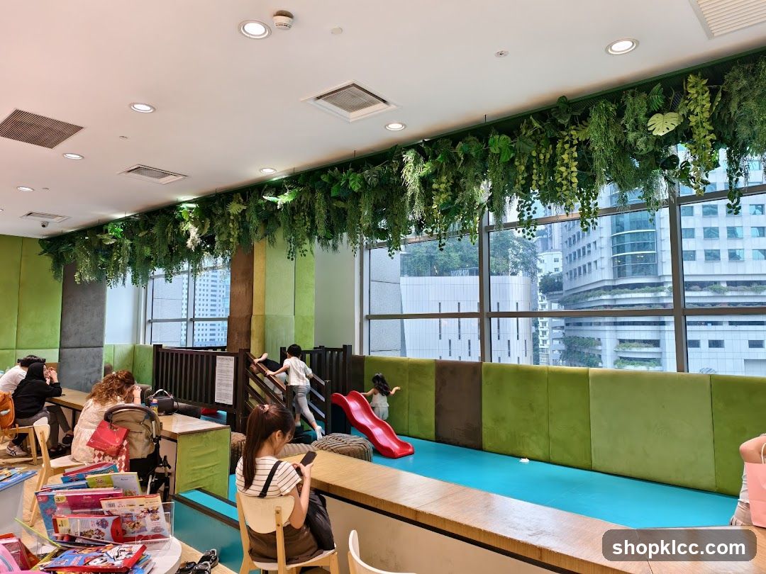 Indoor Play Area with Greenery and City View