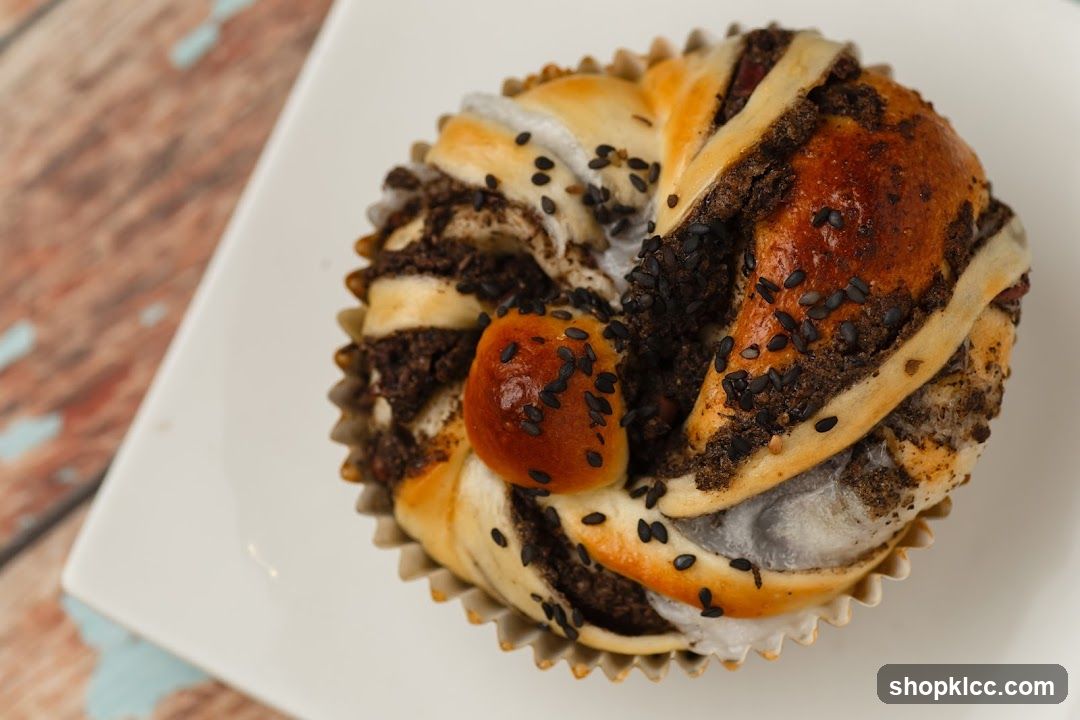 Black Sesame Swirl Bread