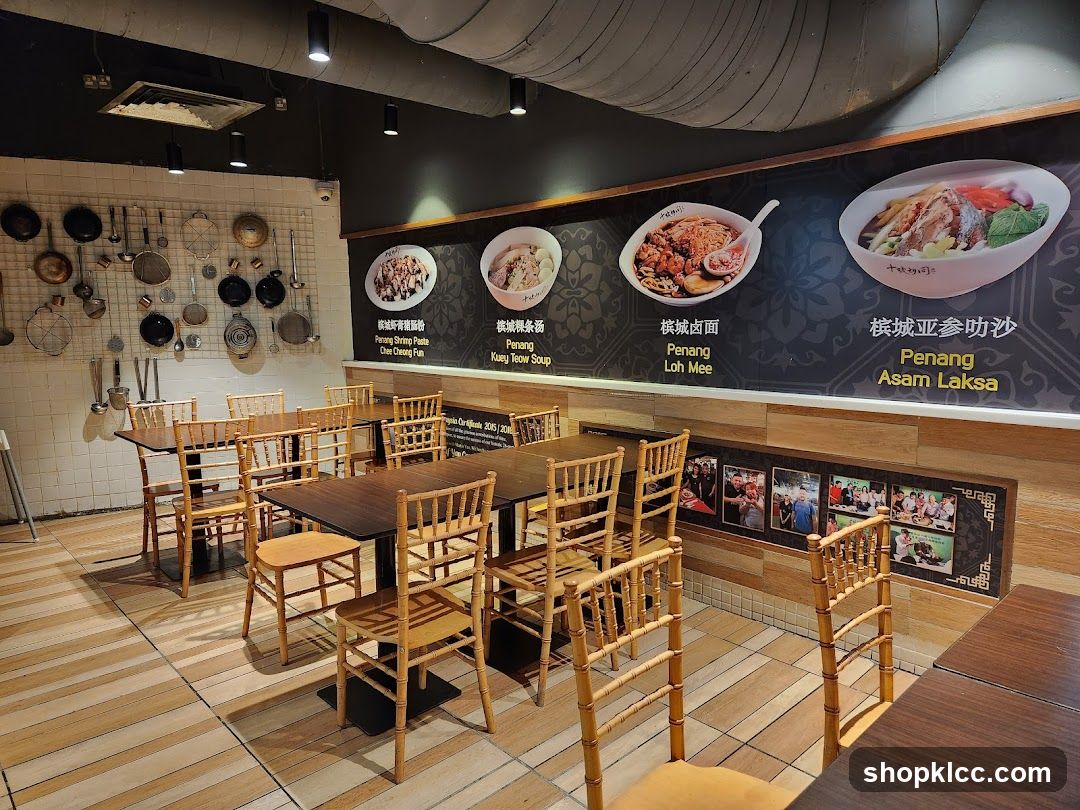 Restaurant Interior with Food Displays