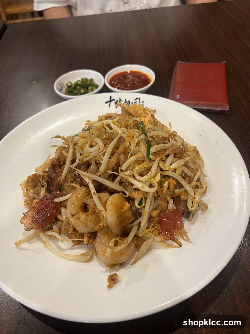 Char Kway Teow with Chili and Sambal
