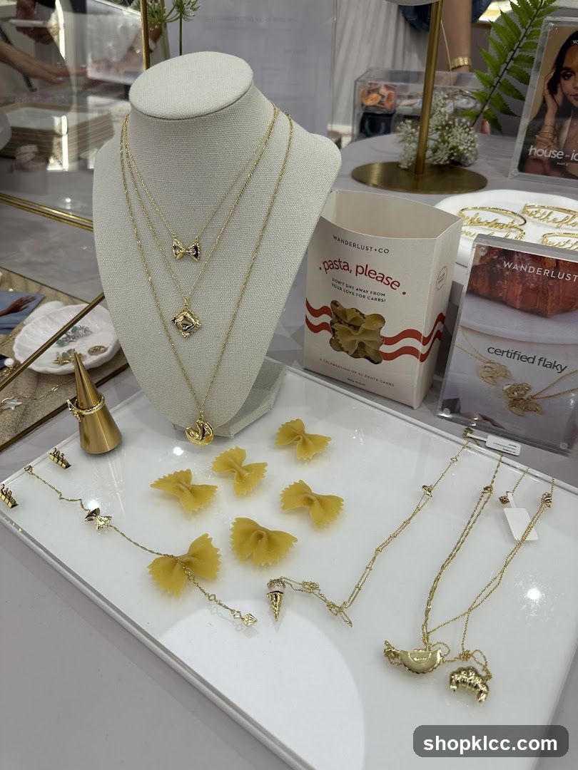 Jewelry Display with Pasta Theme