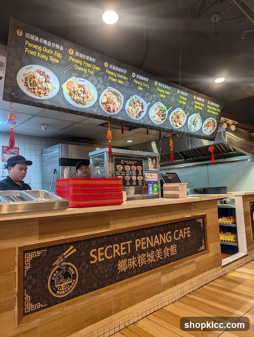 Secret Penang Cafe Menu Board