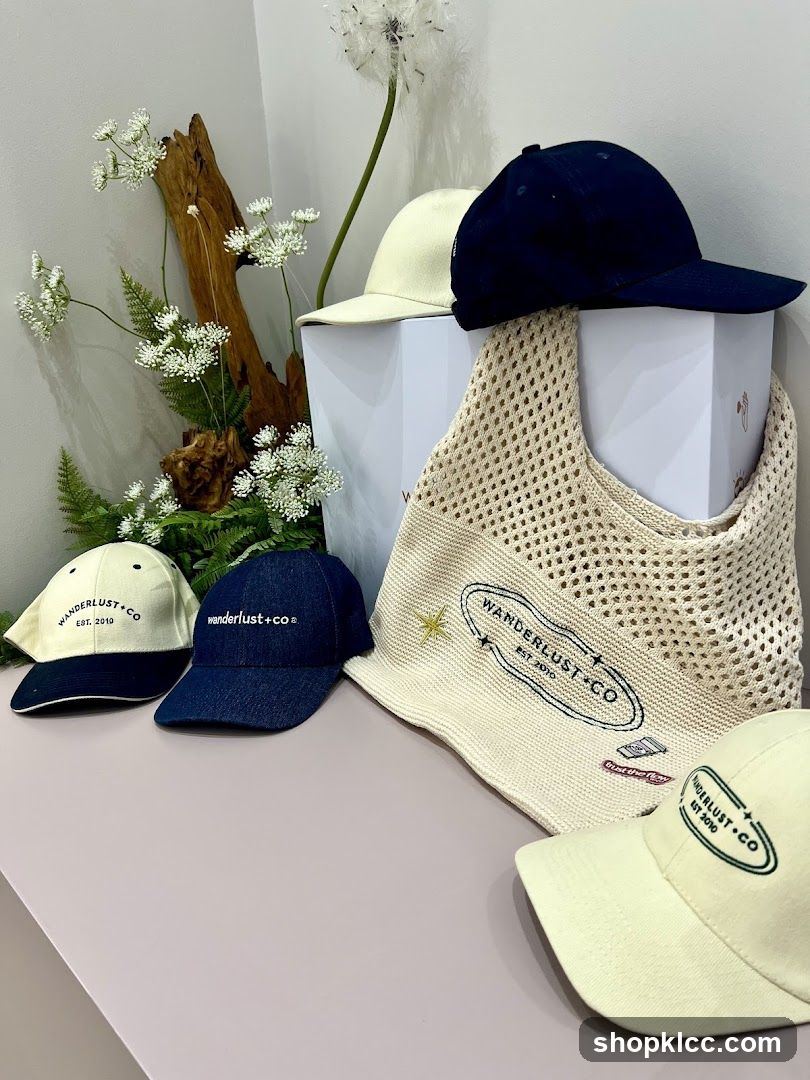 Caps and Bag Display