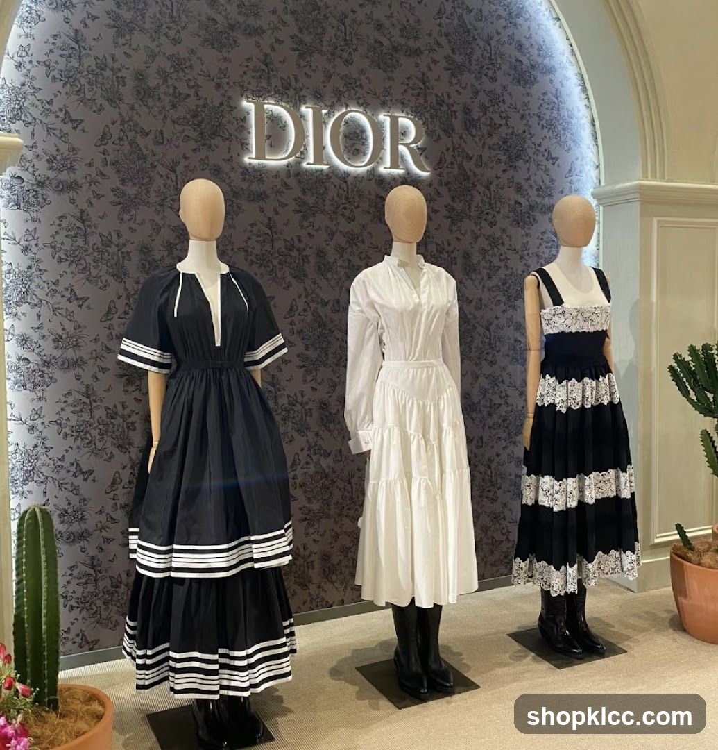 Dior Dresses on Mannequins