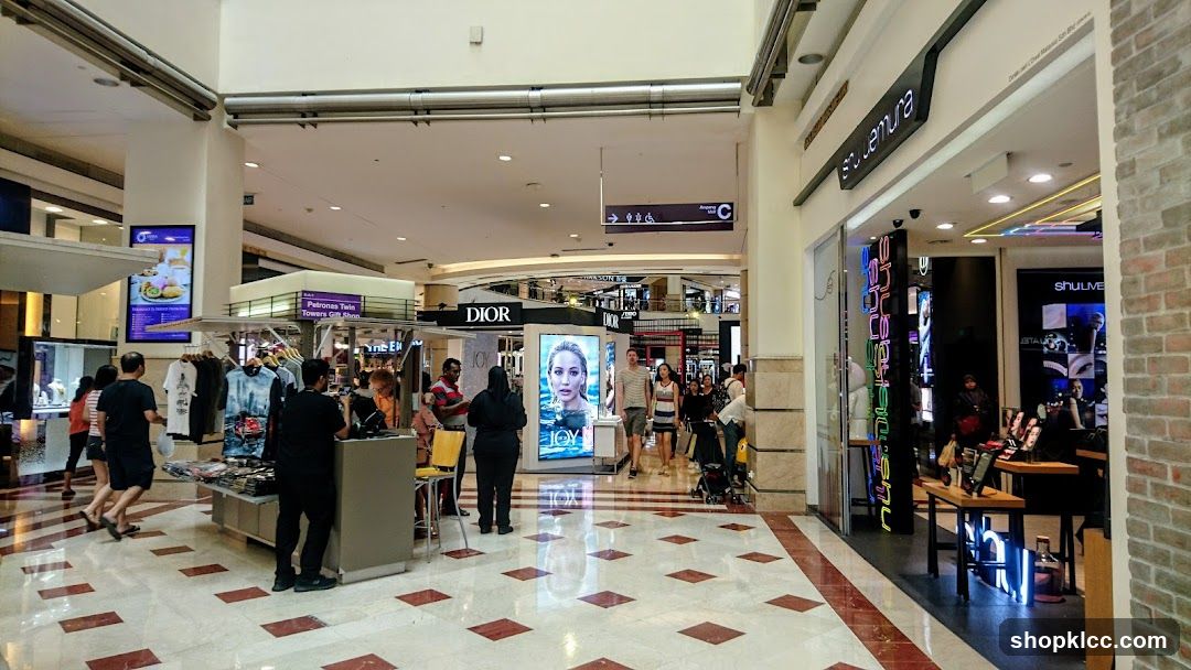 Mall Interior with Shops and Stalls