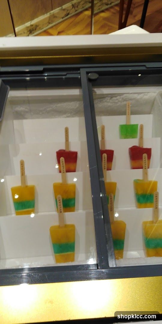 Popsicles in a Display Case