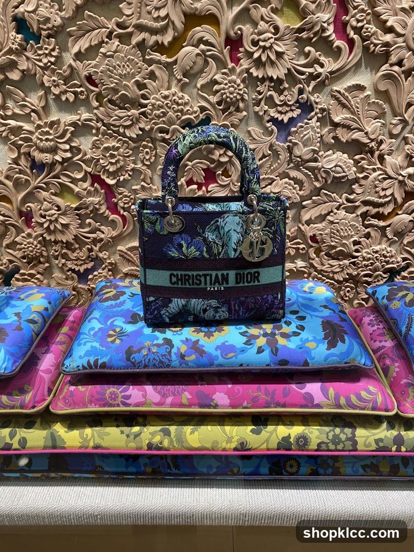 Dior Handbag on Pillows