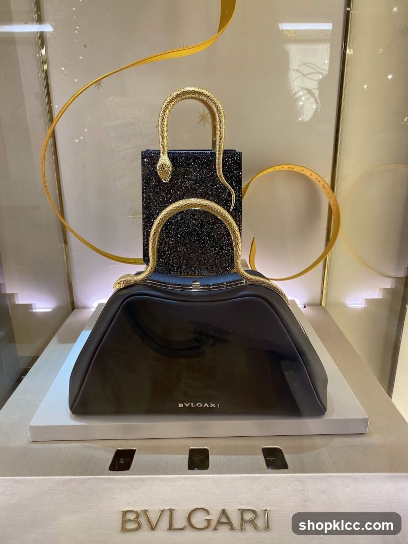 Bulgari Handbags Display