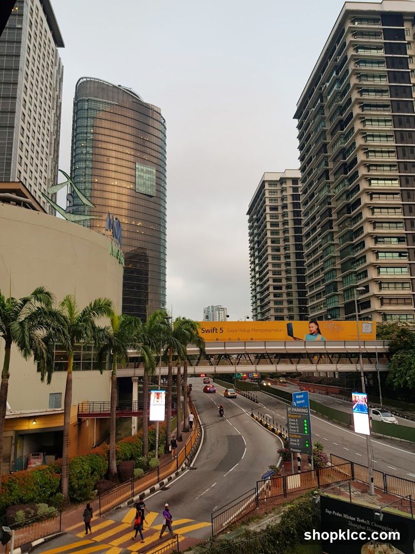Cityscape with Buildings and Road