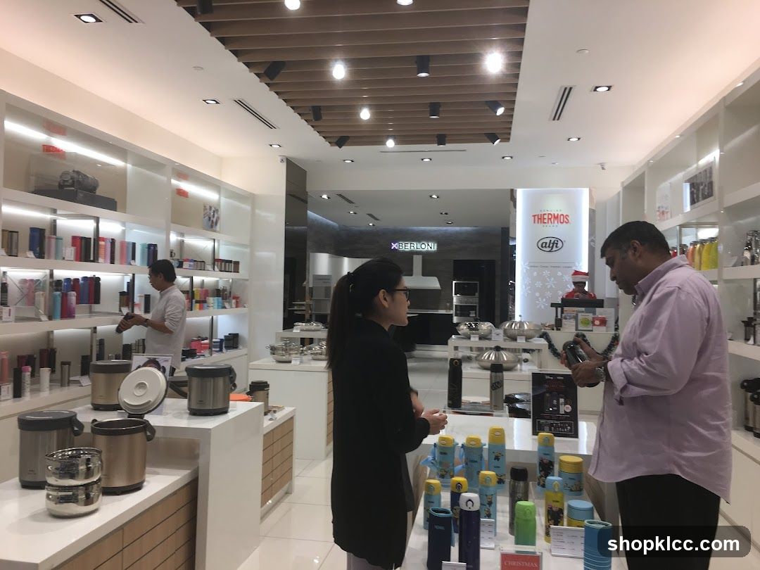 Store Interior with Kitchenware and Thermos Products