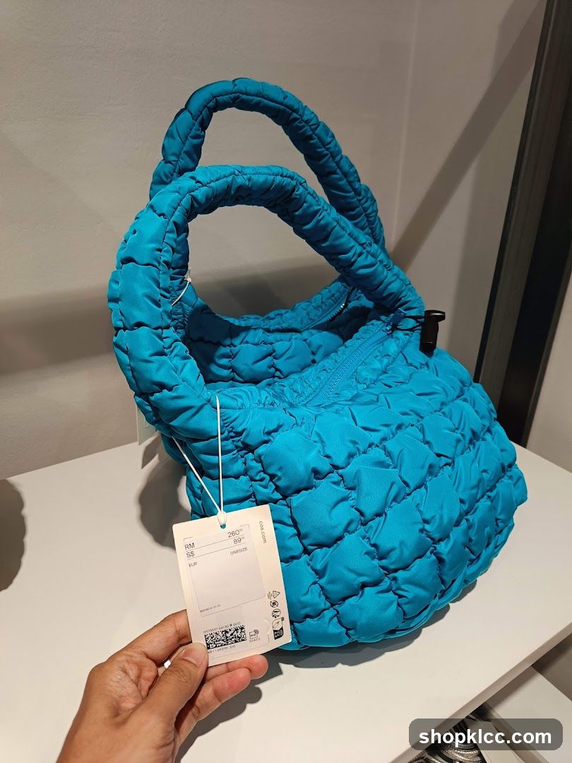 Puffy Teal Handbag