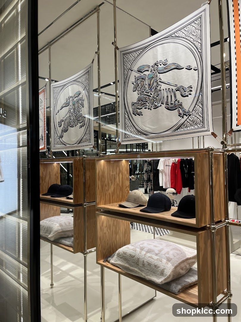 Store Display with Scarves and Hats