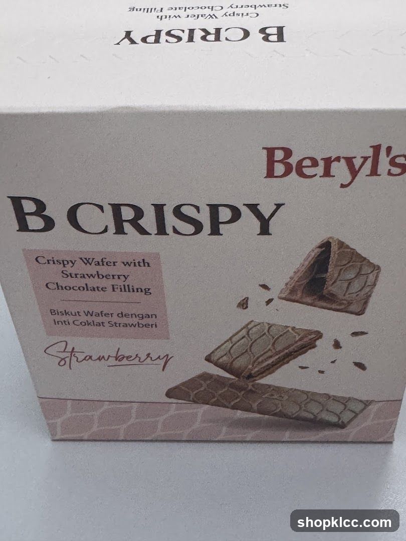 Beryl's B Crispy Strawberry Chocolate Filling Wafers