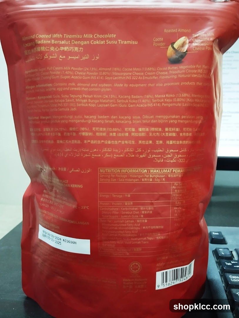 Almond Coated With Tiramisu Milk Chocolate