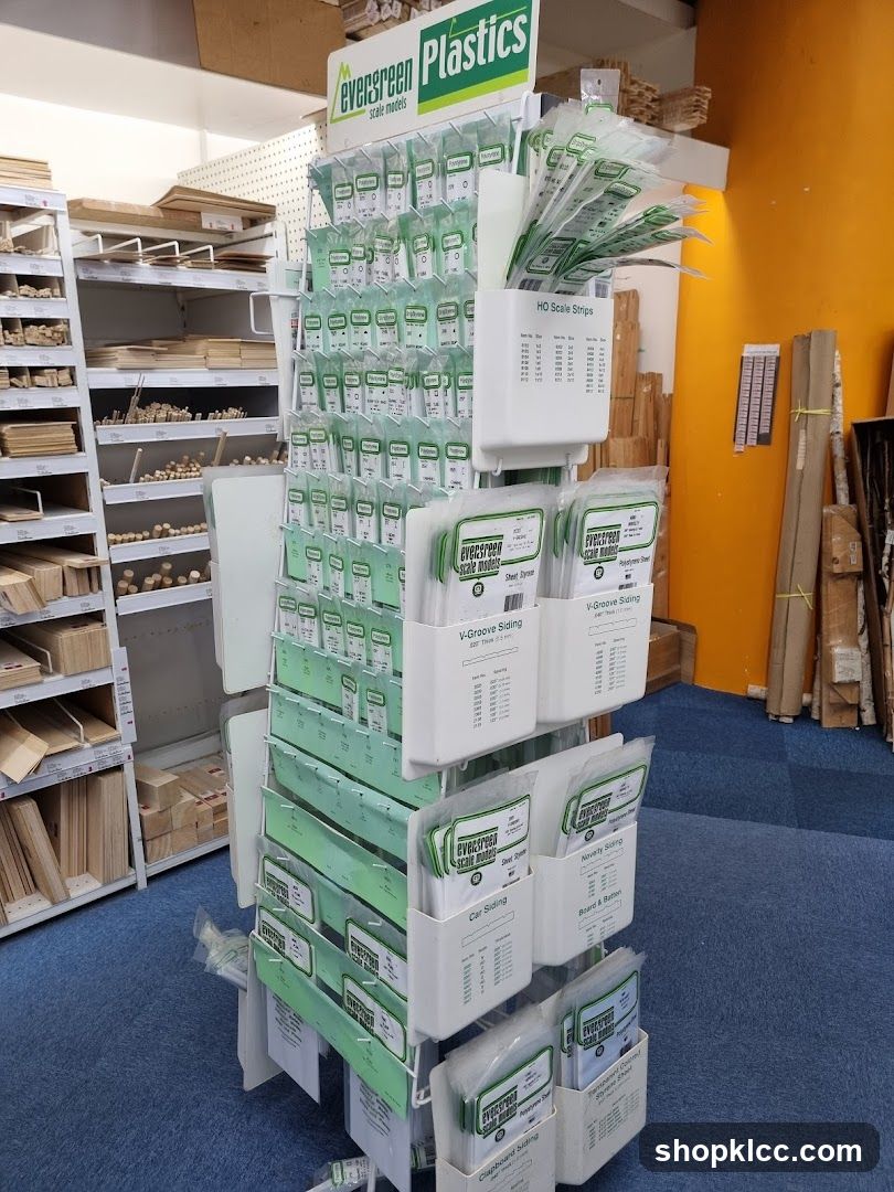Model Building Supplies Display