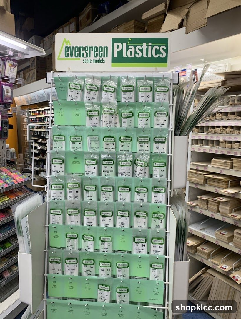 Evergreen Plastics Scale Models Display
