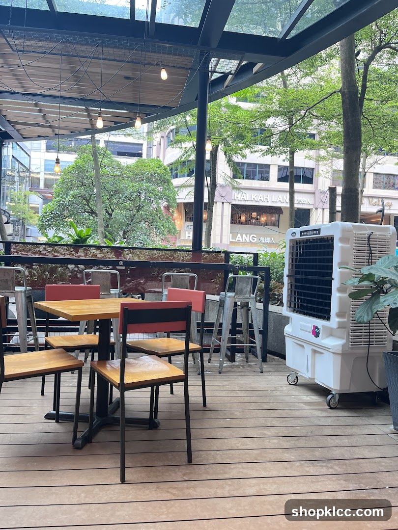 Outdoor Seating Area with Air Cooler