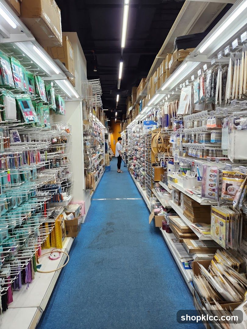 Craft Supply Store Aisle