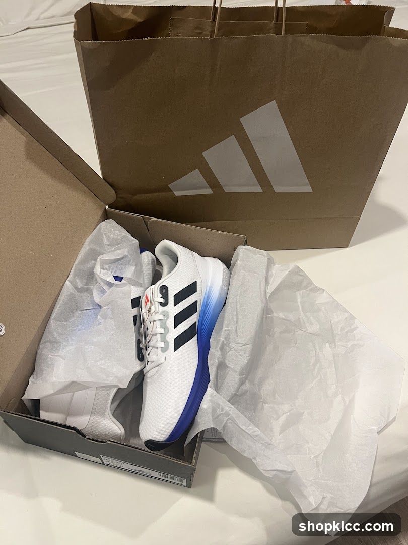 Adidas Shoes and Shopping Bag