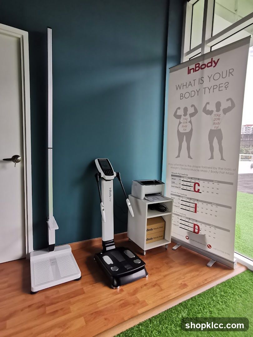 InBody Body Composition Analysis Setup