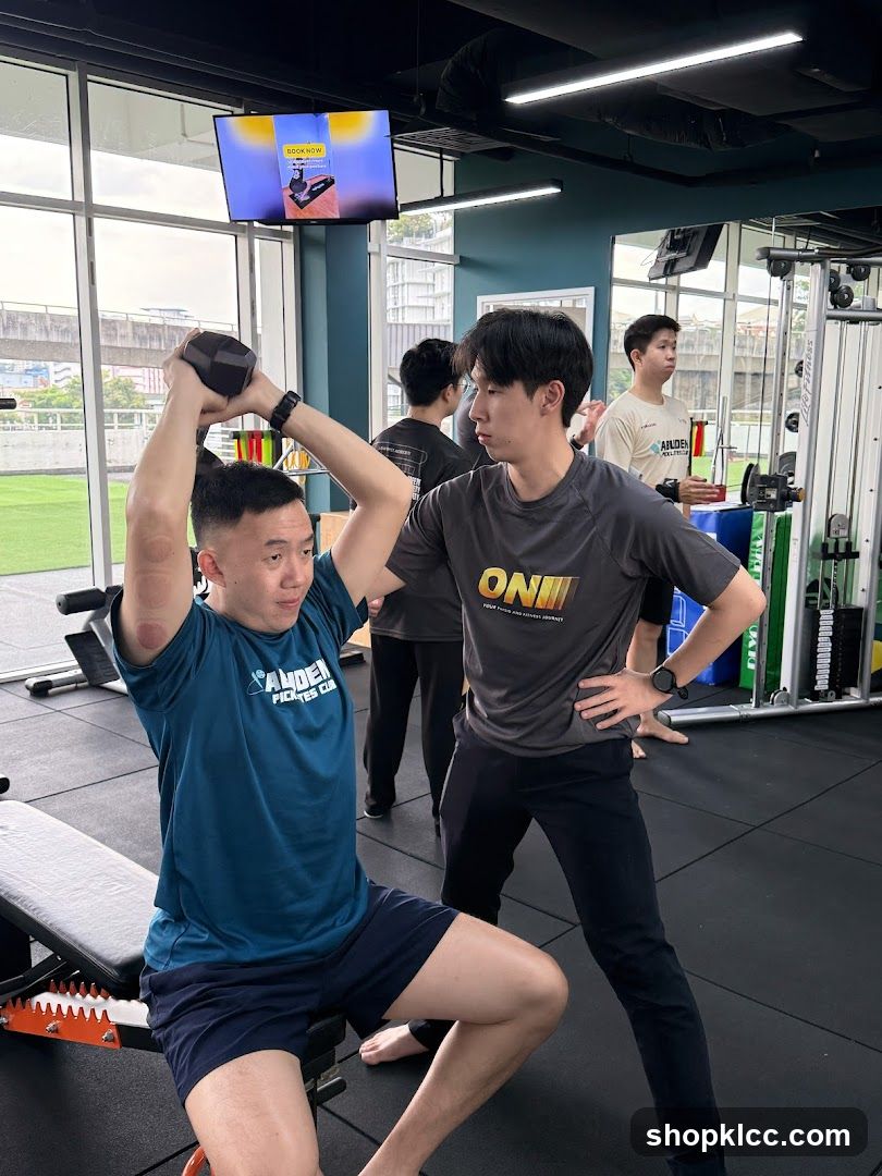 Gym training session