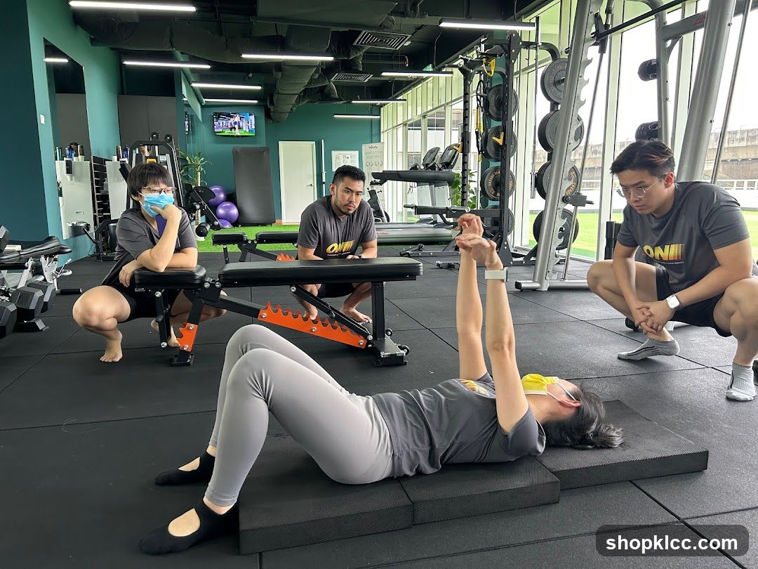 Gym training session