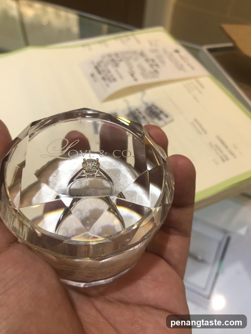 Diamond Ring in a Crystal Case