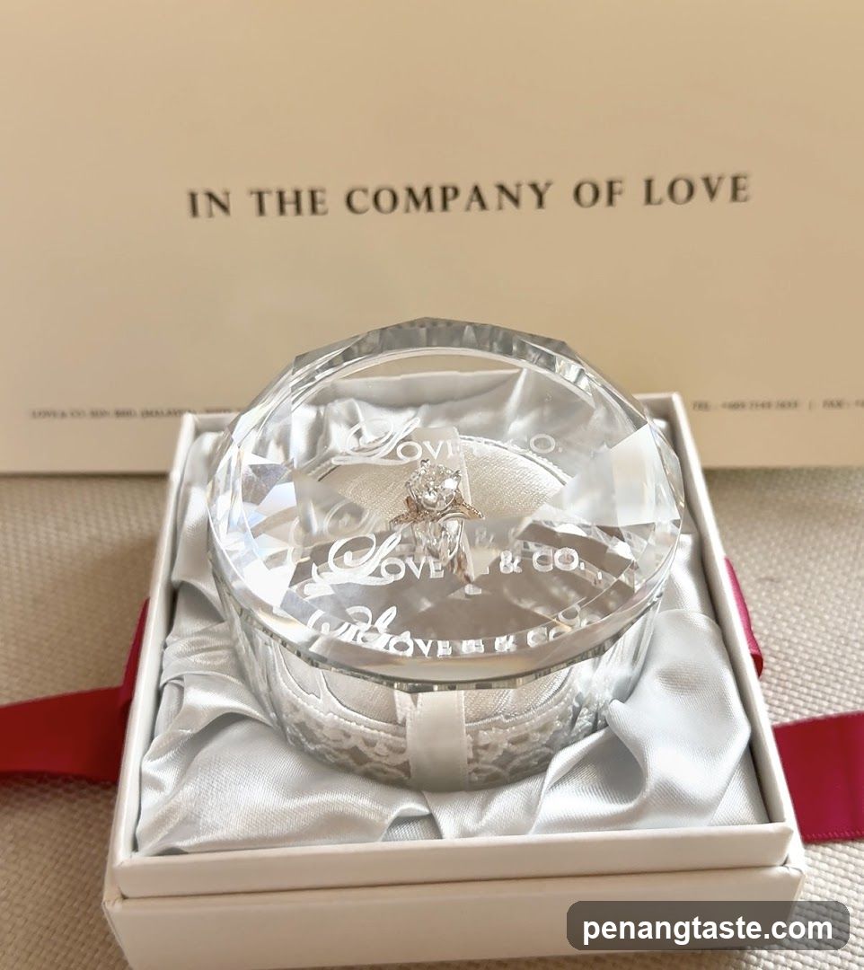 Diamond Ring in Crystal Box