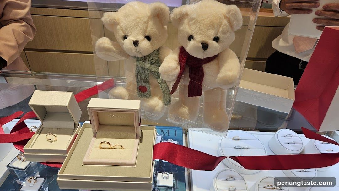 Jewelry Display with Teddy Bears