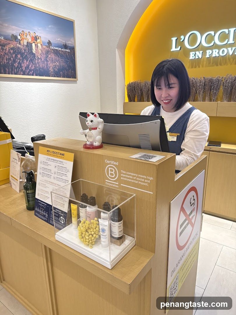 L'Occitane Store Counter