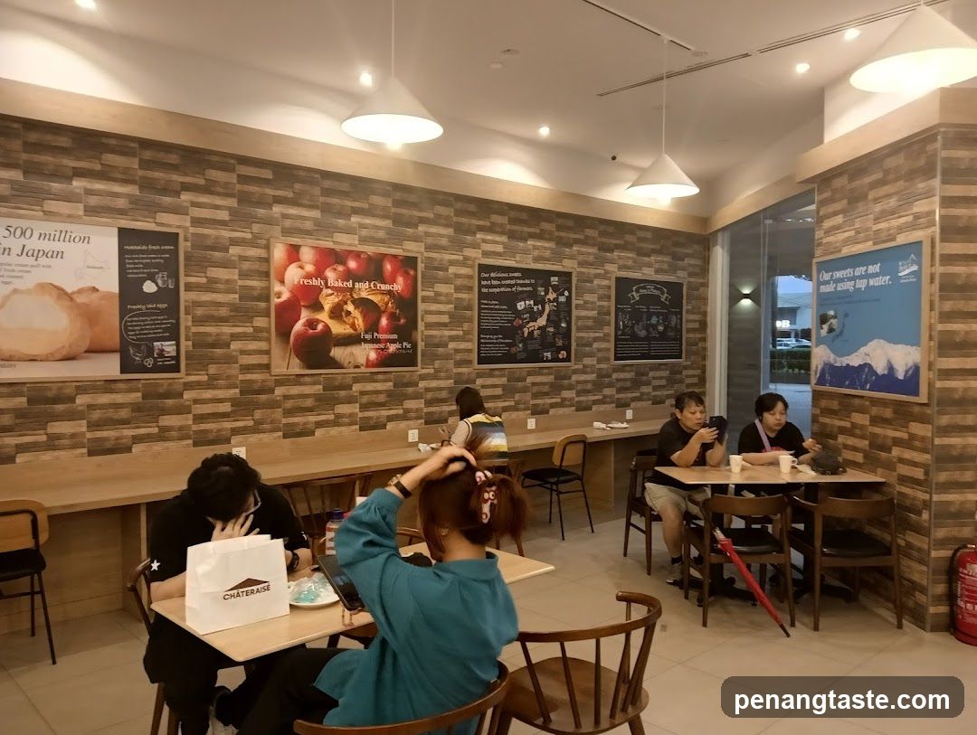 Cafe Interior with Patrons