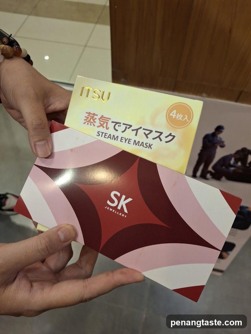 Steam Eye Mask and Jewellery Packaging