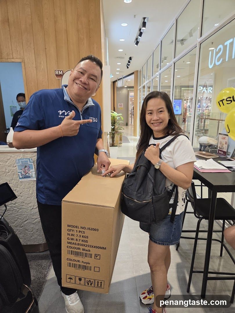 Customer with a large box