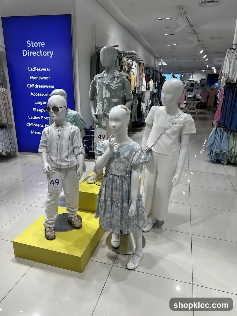 Children's Clothing Display