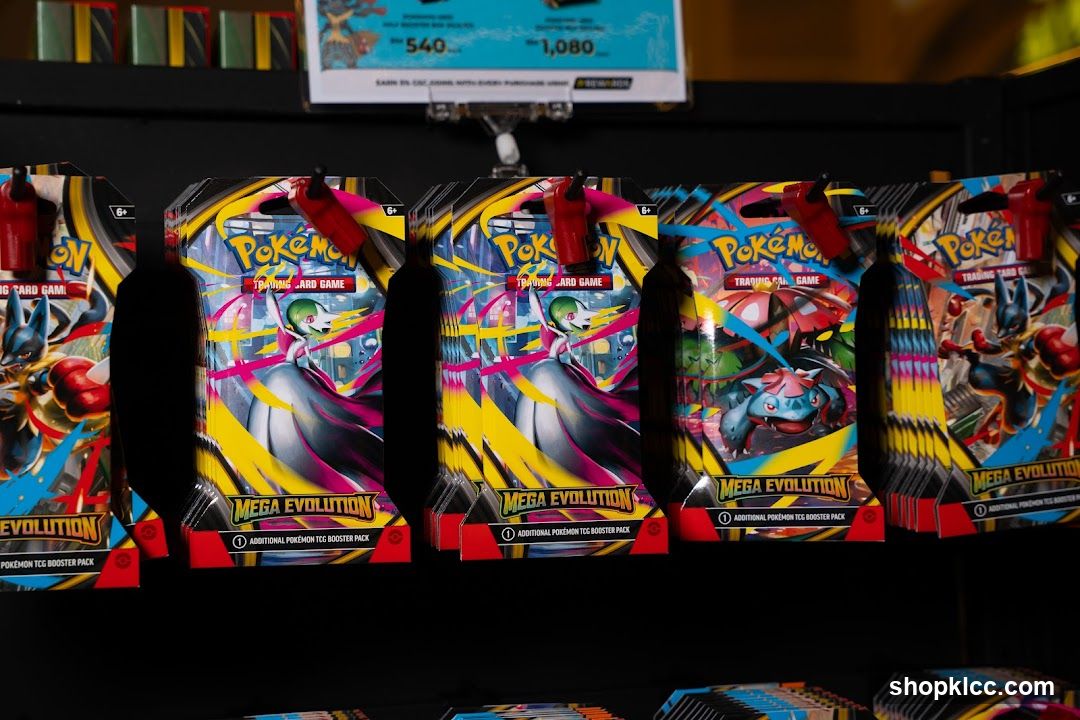 Pokemon Trading Card Game Mega Evolution Booster Packs Display