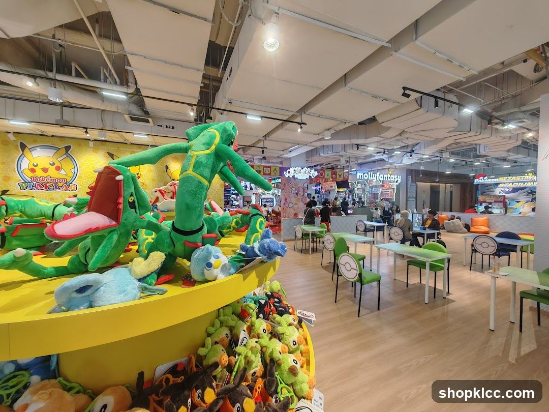 Pokemon plush toy display area