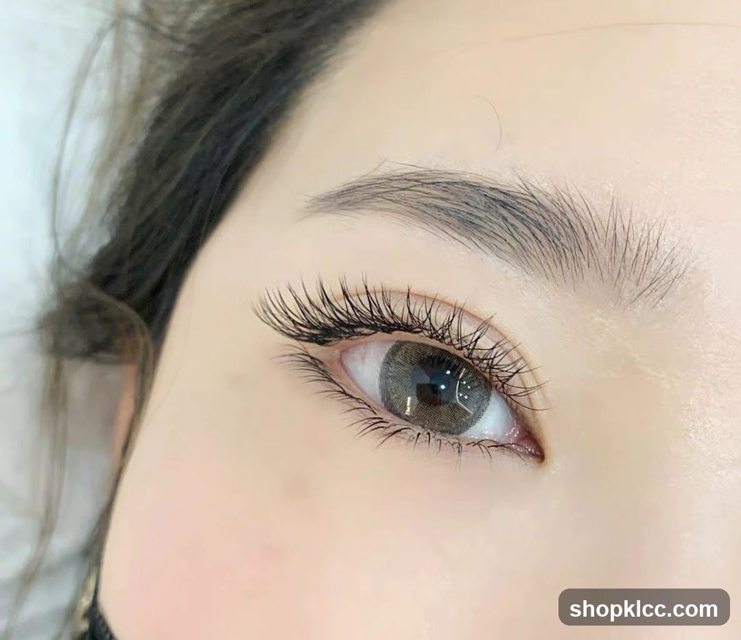 Close-up of a woman's eye with makeup