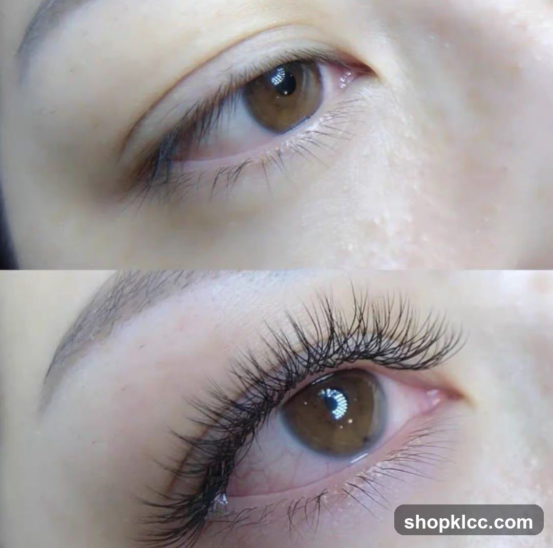 Before and After Eye Makeup