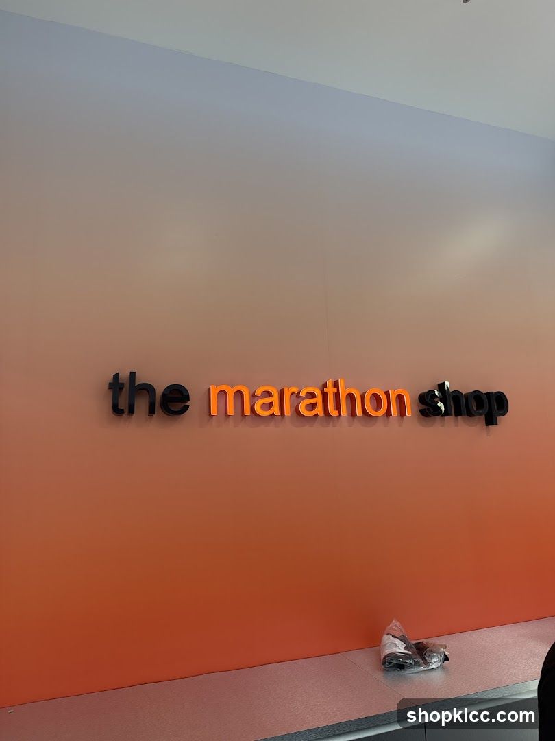 The Marathon Shop Signage