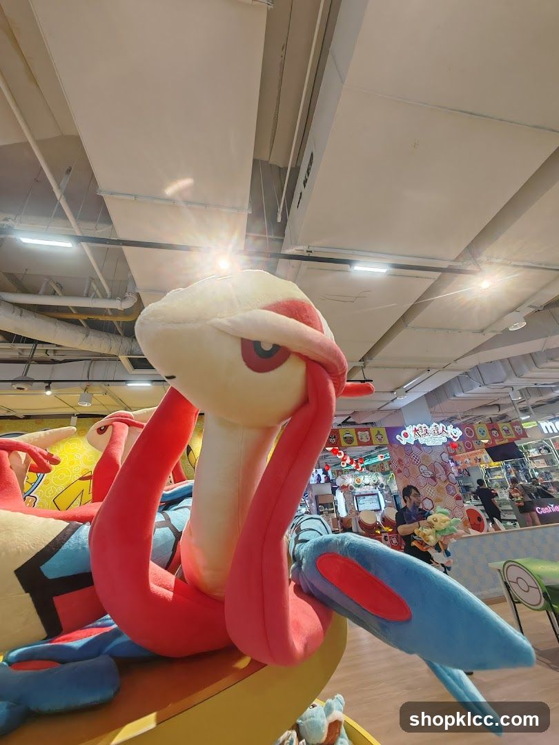 Pokemon plush display inside mall