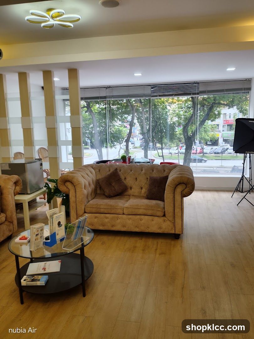 Lounge Interior with Sofa and Coffee Table