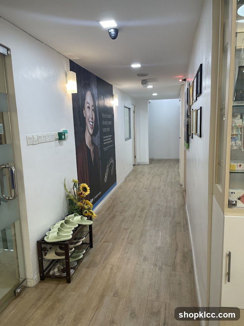 Interior Hallway with Shoe Rack and Poster