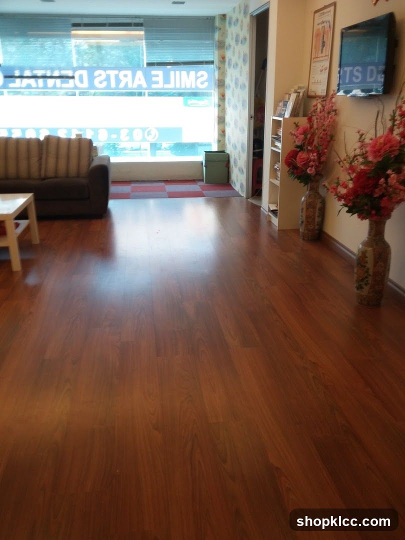 Interior of a dental office waiting area